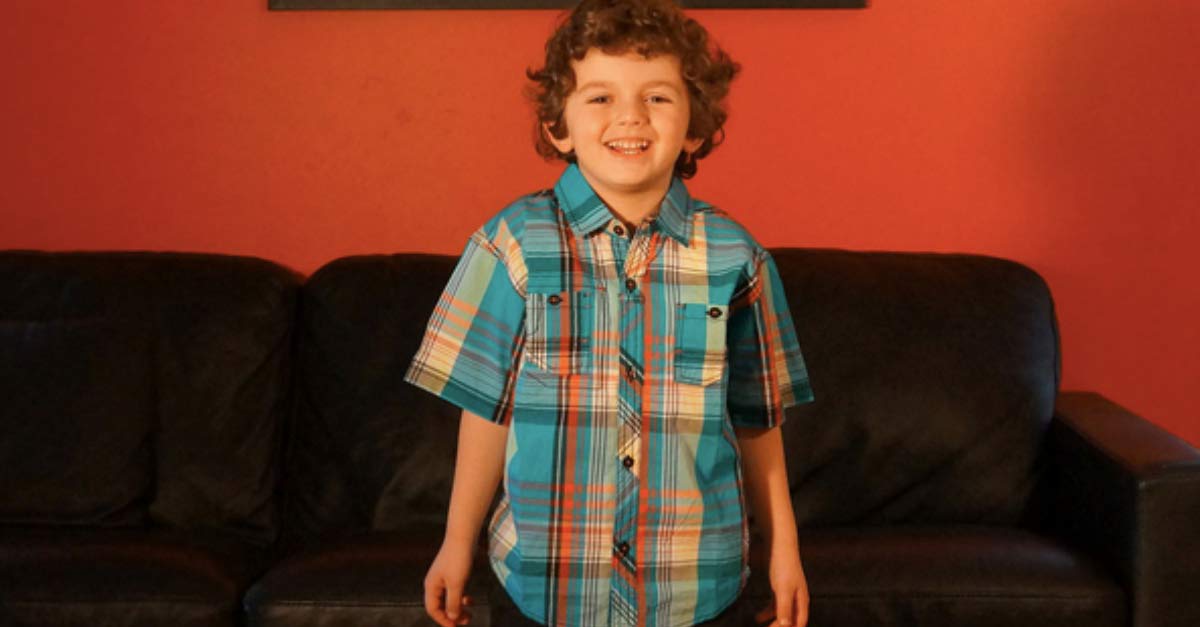 Watch this little boy perform an original song using a variety of    instruments   