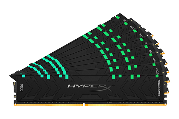 HyperX lanza nuevos m&oacute;dulos de memoria Predator DDR4 RGB y FURY DDR4 RGB de hasta 256 GB