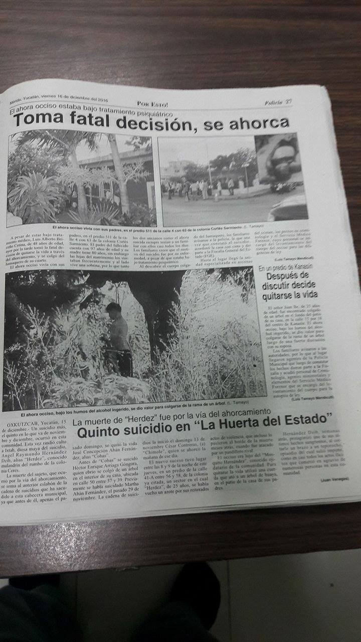 Virginia Gonz&aacute;les Torres y Jorge Mendoza, indiferentes y crueles ante ola de suicidios en Yucat&aacute;n.