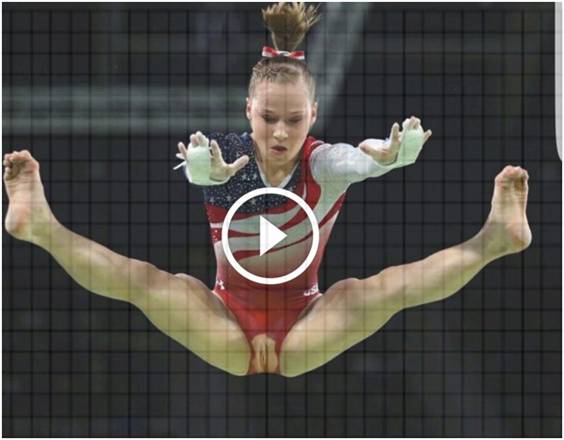 Unfassbar was dieser Turnerin w&auml;hrend einer Pr&auml;sentation in den olympischen Spiele passiert.