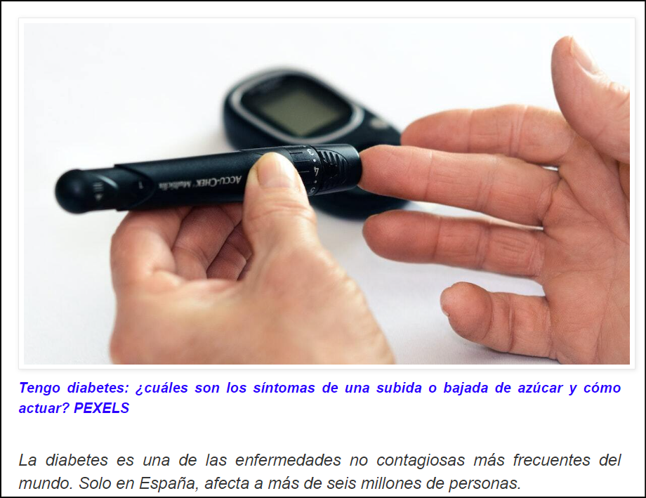 La Diabetes: &iquest;C&oacute;mo s&eacute; si la sufro? &iquest;Cu&aacute;les son sus s&iacute;ntomas?
