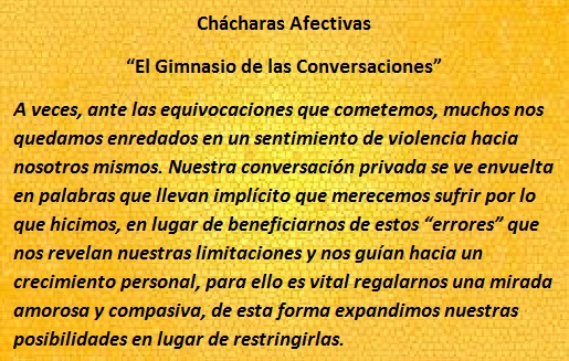 Ch&aacute;charas Afectivas "El Gimnasio de las conversaciones"