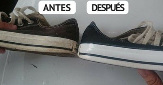 C&oacute;mo blanquear las zapatillas blancas con algunos trucos caseros