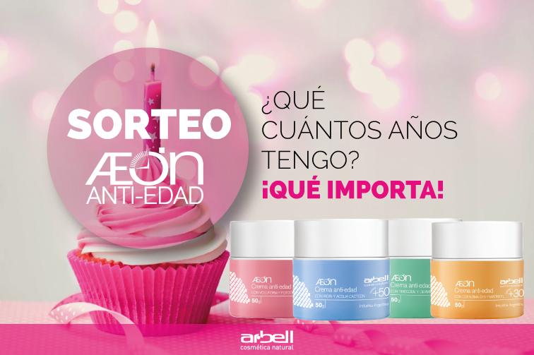 Arbell presenta su l&iacute;nea de cremas antiedad Aeon y las sortea para que las pruebes
