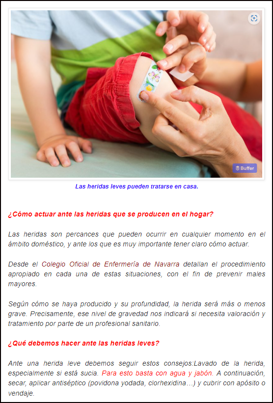  Heridas: Ni agua oxigenada, ni alcohol... &iquest;c&oacute;mo tratarlas?