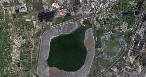 El lago Bautou, en Mongolia, China un tenebroso lecho de elementos t&oacute;xicos