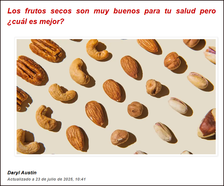  La bondad de los frutos secos es conocida, pero &iquest;cu&aacute;l es el mejor?