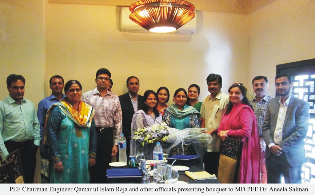 farewell of MD PEF Dr Aneela Salman 
