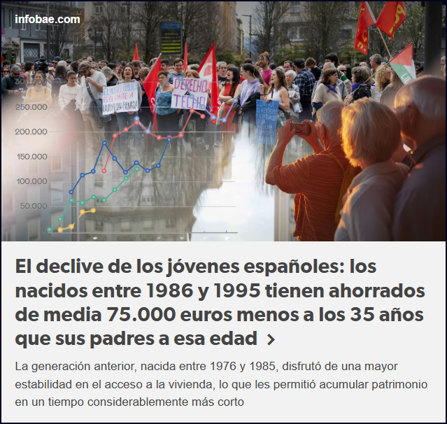  LOS J&Oacute;VENES DE HOY MUCHO M&Aacute;S POBRES QUE SUS PADRES A SU EDAD (SPAIN)