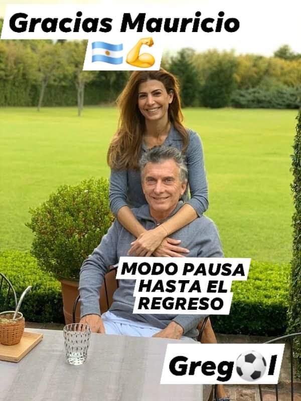 "CON MACRI SER&Iacute;A.." Gregororio Martinez - Argentina