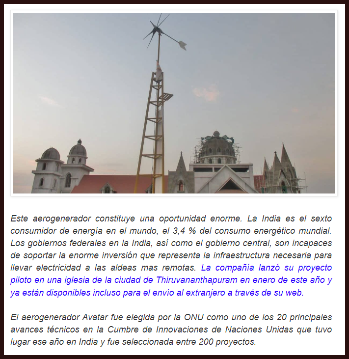 La revoluci&oacute;n d la energ&iacute;a e&oacute;lica para viviendas, empieza a ser asequible con turbinas muy peque&ntilde;as