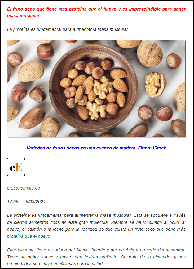  Un fruto seco que tiene m&aacute;s prote&iacute;nas que el pollo, el salm&oacute;n, el huevo y la leche