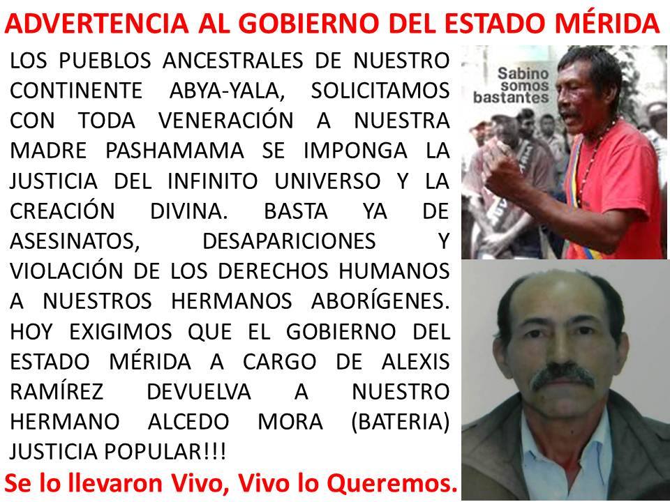 SE DESATA DESAPARICI&Oacute;N FORZOSA EN VENEZUELA. CASO ALCEDO MORA