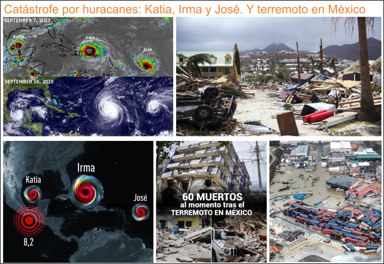 Triple amenaza de fen&oacute;menos naturales para la Tierra.