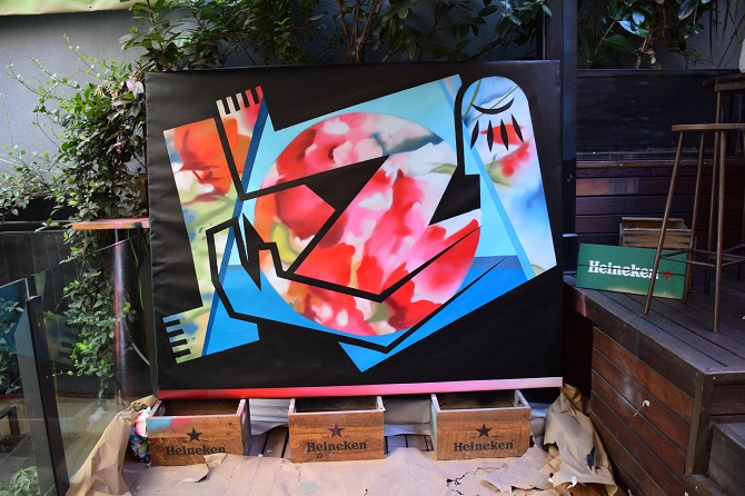 El artista de Madrid Digo Diego desata pasiones en la Segunda Edici&oacute;n del Street Art & Food Festival