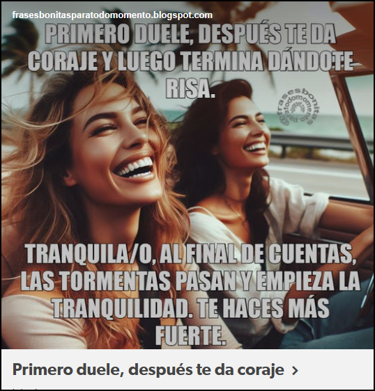  Primero duele, despu&eacute;s te da coraje