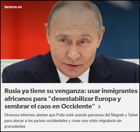 Rusia ya tiene su plan para desestabilizar a Europa: Mandar inmigrantes africanos