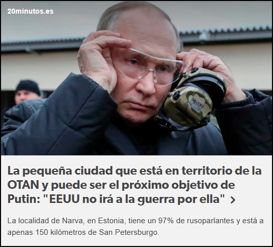 NARVA, esa peque&ntilde;a ciudad de Estonia que RUSIA podr&iacute;a invadir