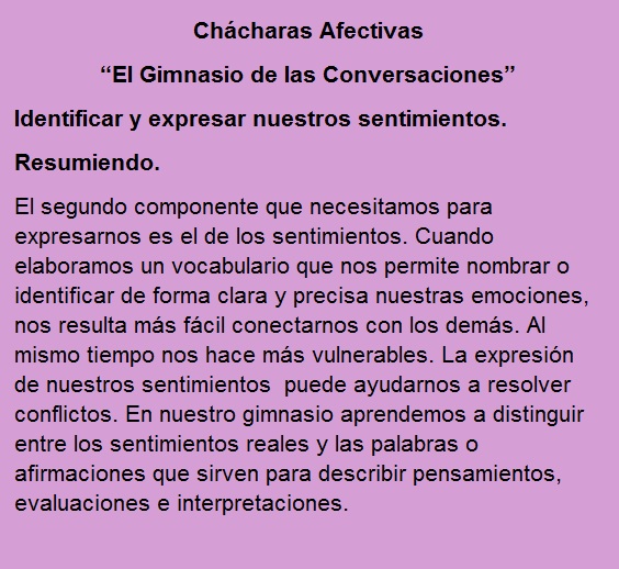 Ch&aacute;charas Afectivas
