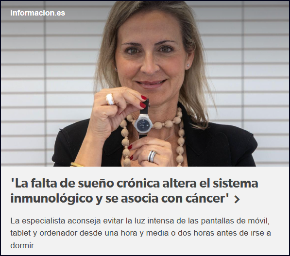  EL IMSOMNIO SE ASOCIA CON   EL C&Aacute;NCER