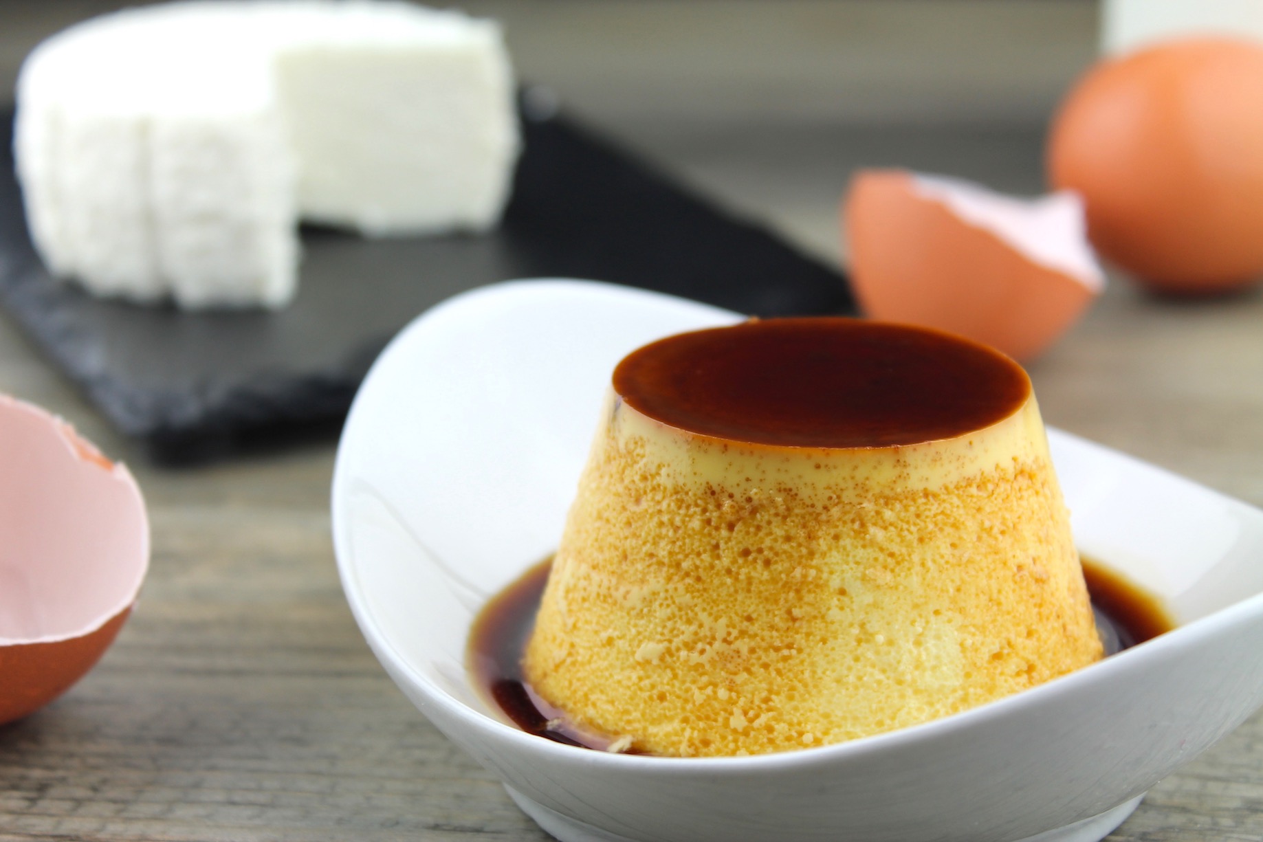 C&oacute;mo preparar un flan de queso fresco libre de lactosa