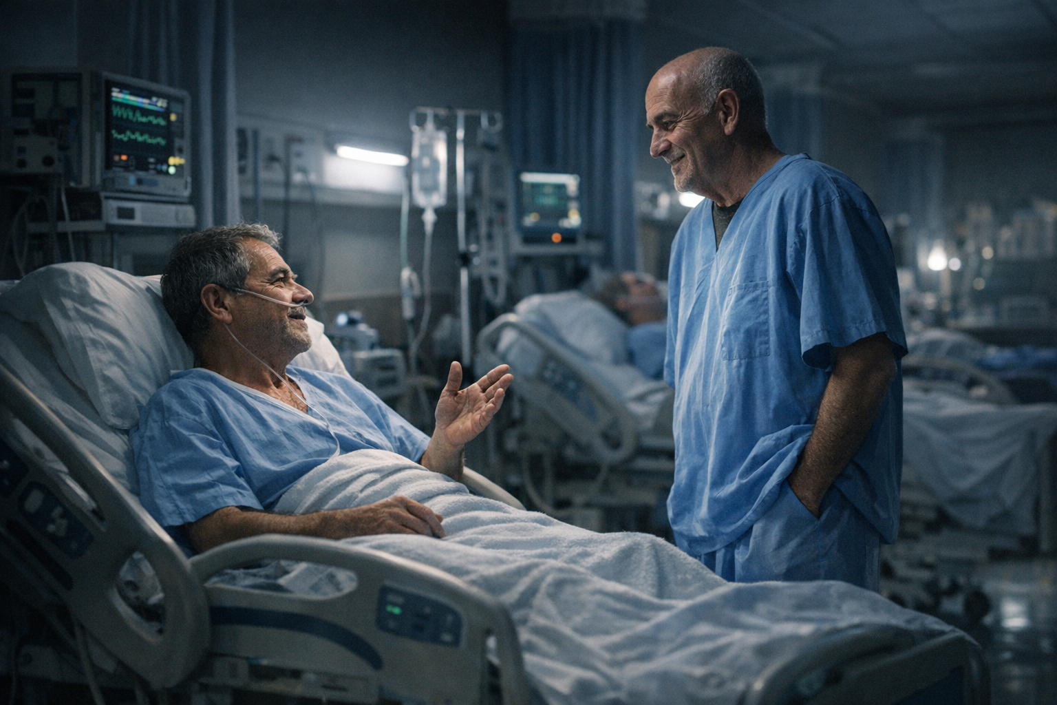  Cuando la vida te pide opini&oacute;n a la sombra de una tenue luz de sala de hospital