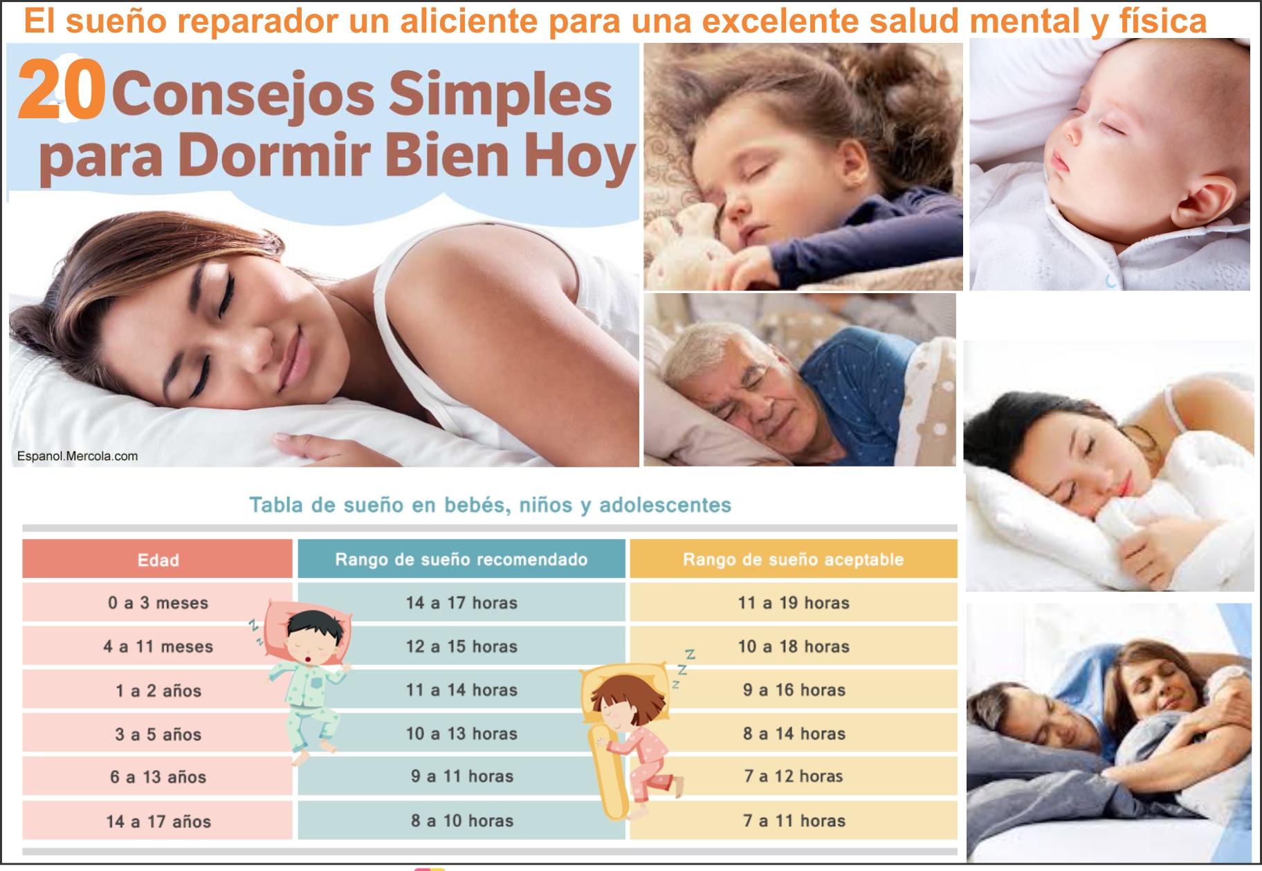 El sue&ntilde;o reparador para mejorar su salud f&iacute;sica y mental