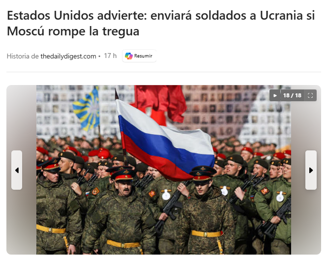  EEUU enviar&aacute; soldados a Ucrania si Putin rompe la tregua