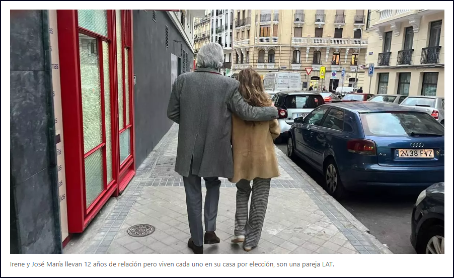  Parejas LAT, las siglas en ingl&eacute;s de    Living Apart Together   