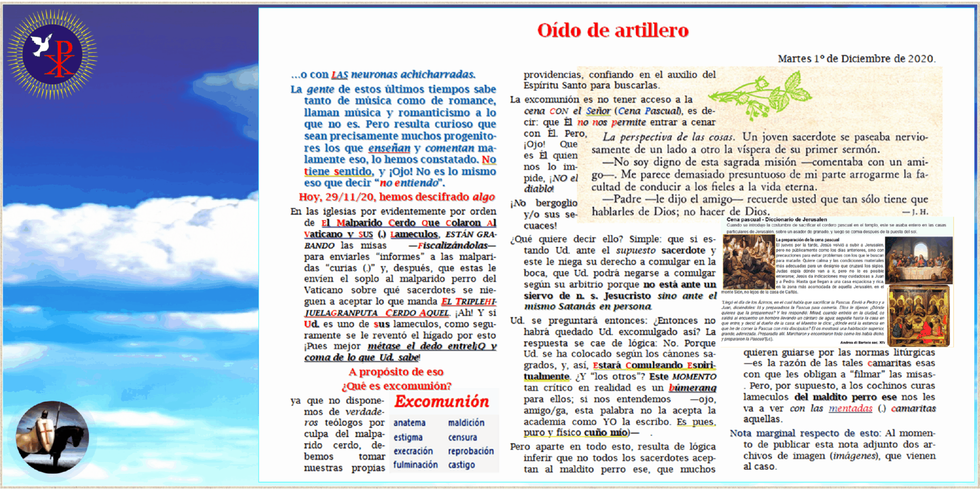 O&iacute;do de artillero