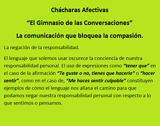 Ch&aacute;charas Afectivas