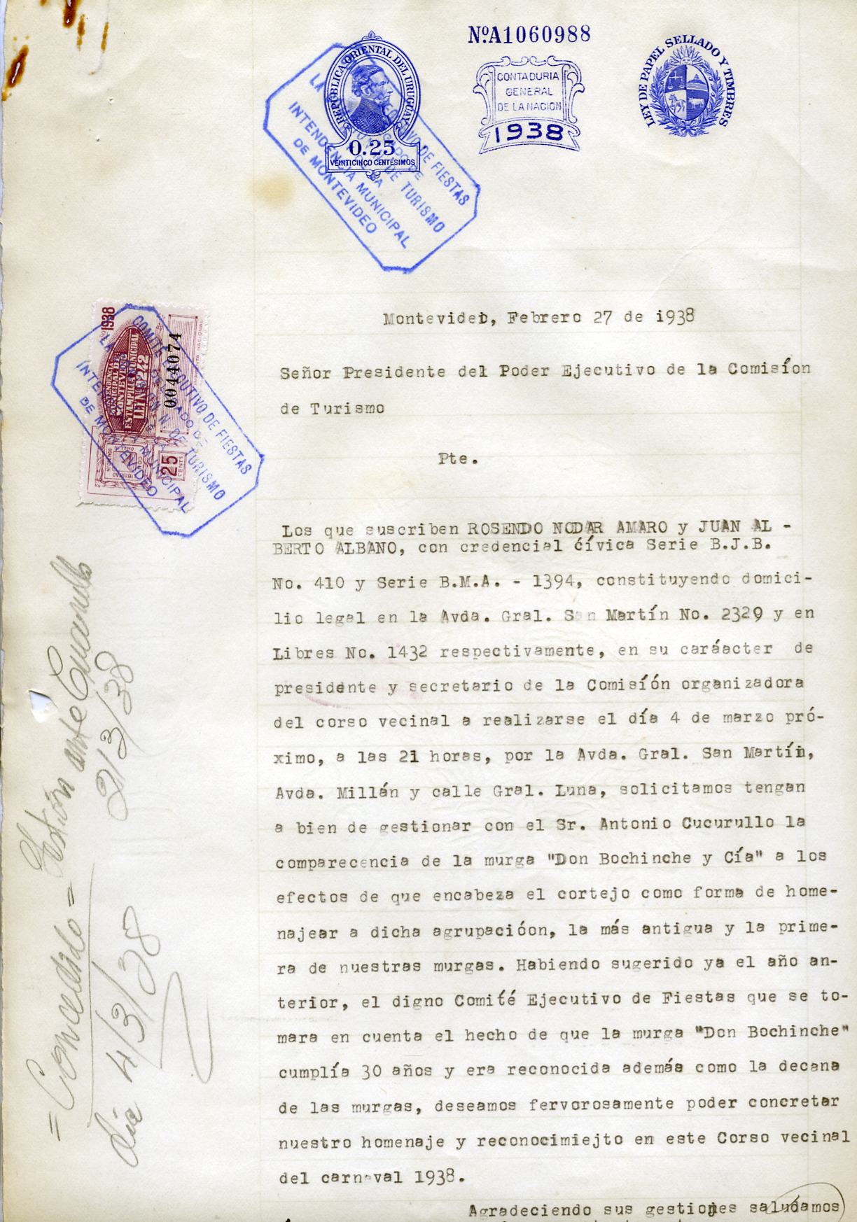 Don Bochinche y Compa&ntilde;ia fue la primera murga uruguaya
