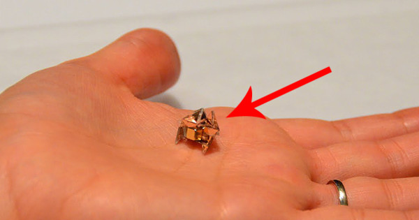 This Mini Robot Folds Itself Into Origami And Pulls Off Some Impressive Tricks