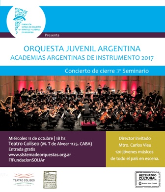  LA ORQUESTA JUVENIL ARGENTINA EN CONCIERTO
