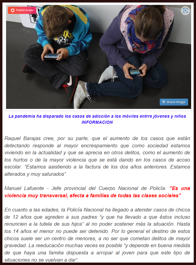 Alarmante: Crecen las agresiones de hijos a padres con la retirada del m&oacute;vil como detonante