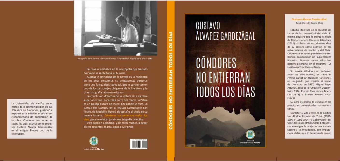 Universidad de Nari&ntilde;o presenta edici&oacute;n especial de "C&oacute;ndores no entierran todos los d&iacute;as."