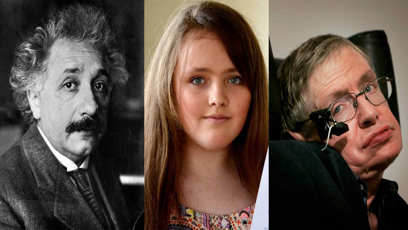 Ni&ntilde;a supera coeficiente intelectual de Hawking y Einstein