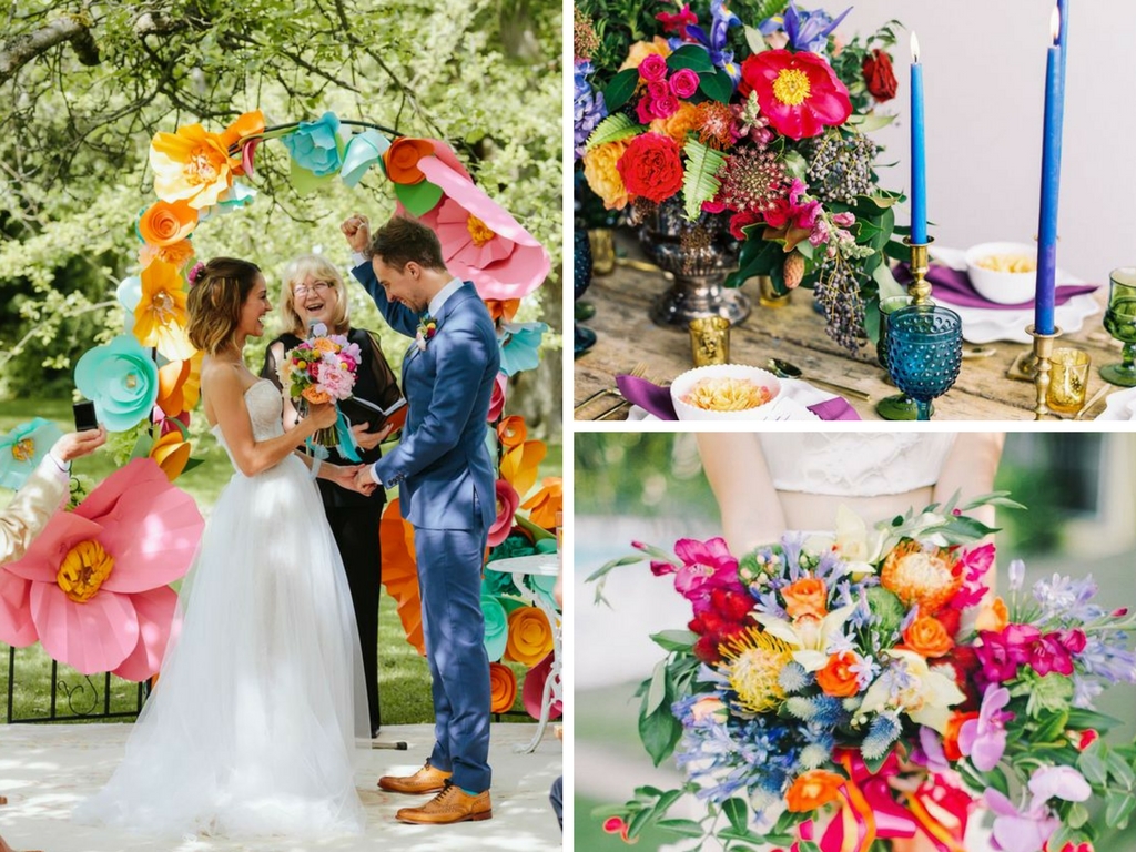 Los colores y su significado en las bodas