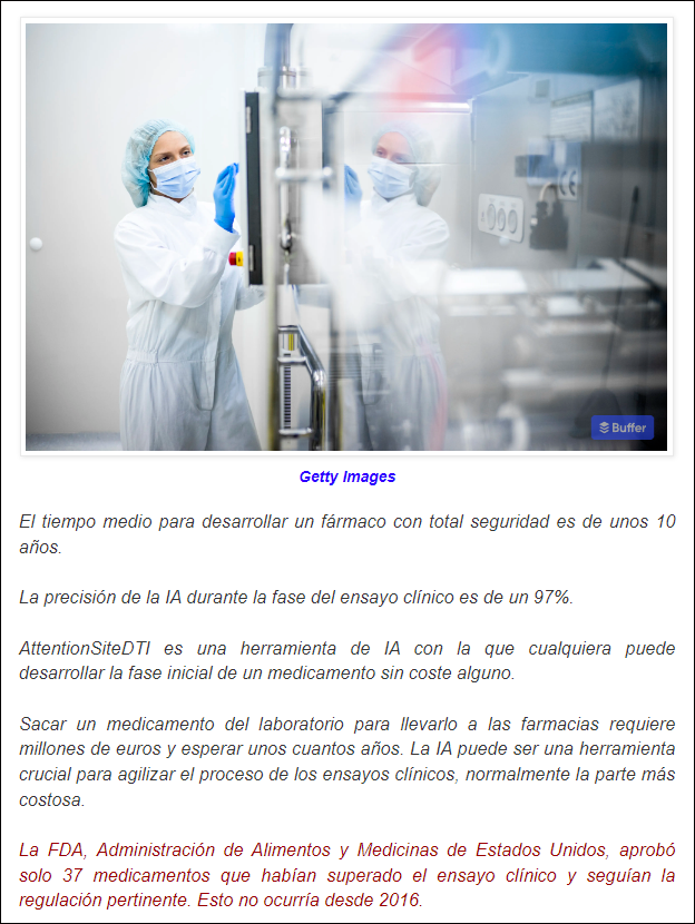  La IA acelera el desarrollo de nuevos medicamentos