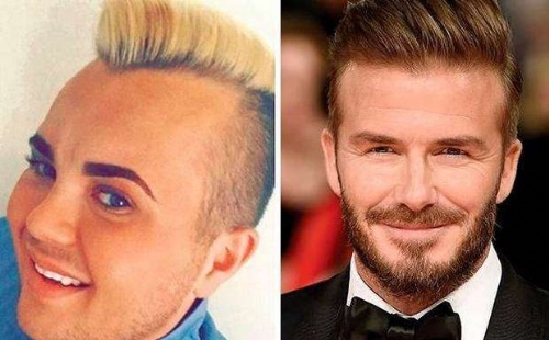 Invirti&oacute; millones para parecerse a David Beckham: as&iacute; qued&oacute; (foto)