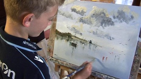 Un nene de 11 a&ntilde;os vendi&oacute; pinturas por una fortuna y lo bautizaron el "Mini Monet"