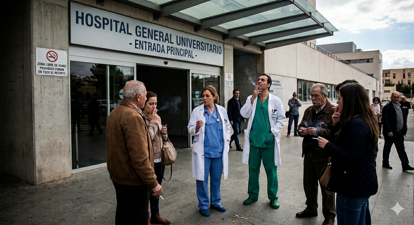  Puertas hospitalarias: espacios de salud, no ceniceros p&uacute;blicos