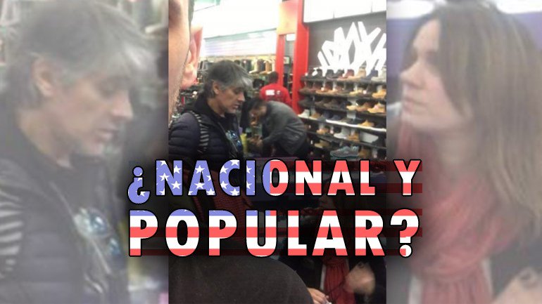 Echarri y Nancy Dupl&aacute;a escrachados haciendo shopping en EEUU