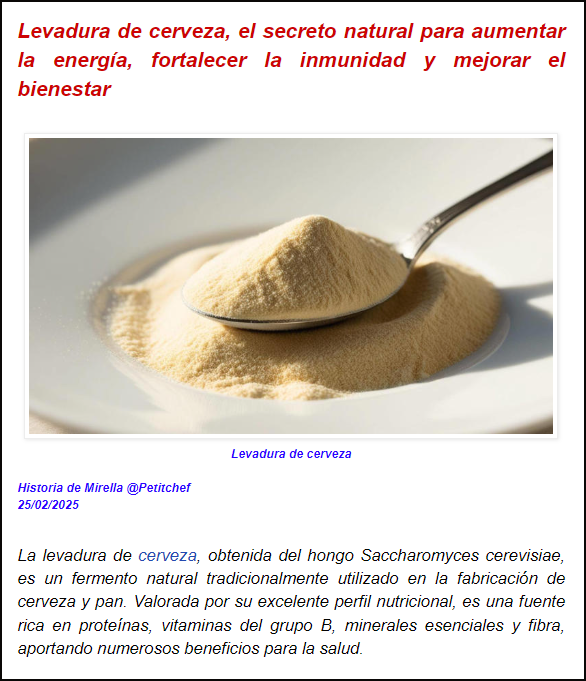  Qui&eacute;n dijo miedo a la cerveza (levadura de cerveza en este caso)