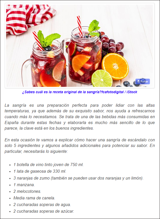  La mejor sangr&iacute;a: Aqu&iacute; la receta y la forma m&aacute;s sencilla de confeccionarla (un esc&aacute;ndalo)