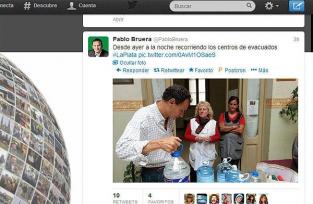 Ins&oacute;lito: Bruera estaba en Brasil y no como mandaban por fotos sus voceros por la noche