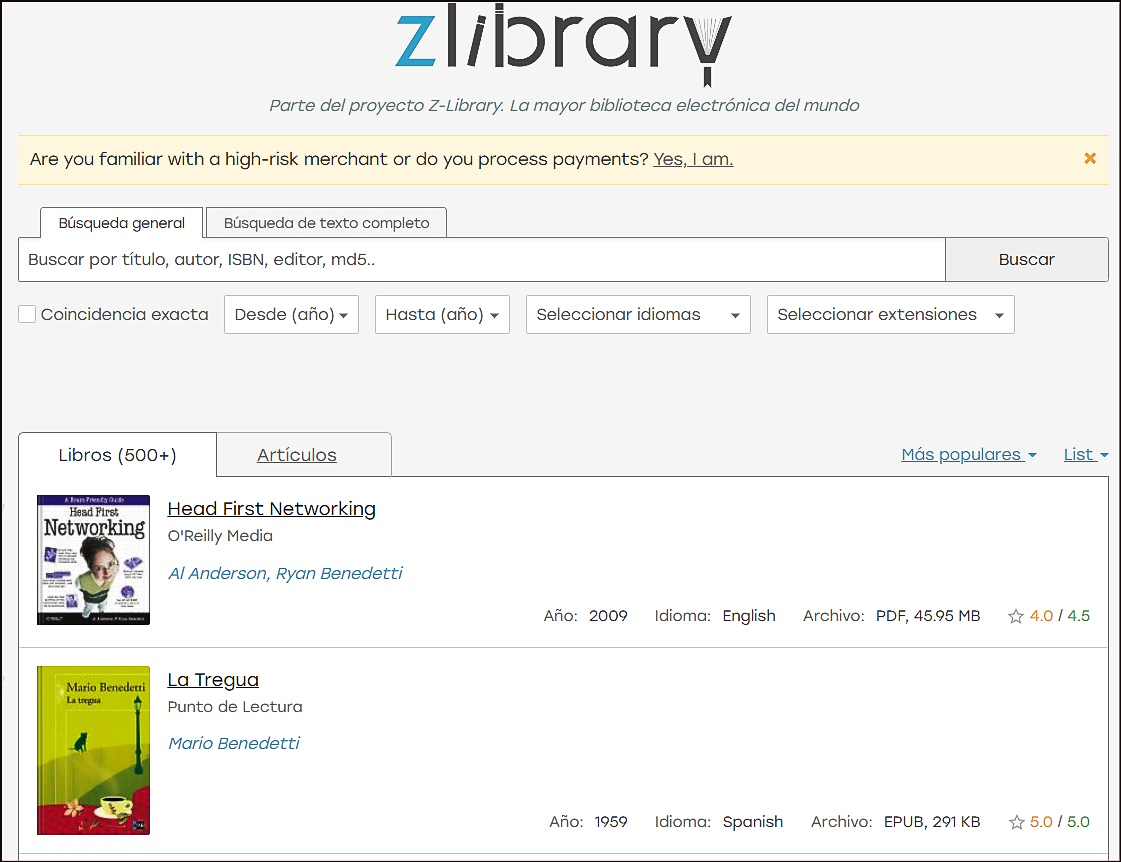  Es1lib (la mayor librer&iacute;a del mundo)