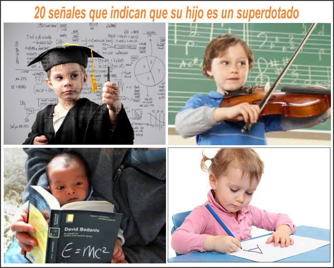 20 se&ntilde;ales que indican que su hijo es superdotado