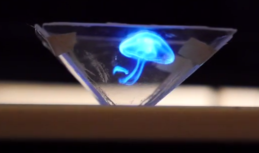 Con cajas de CDs, transforma tu tel&eacute;fono en proyector de hologramas
