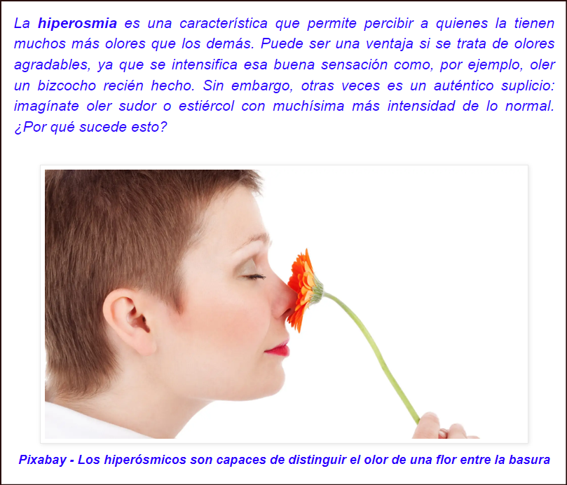 El Mal d Olores, la Hiperosmia: As&iacute; es el sufrimiento d una persona q percibe m&aacute;s olores d lo normal